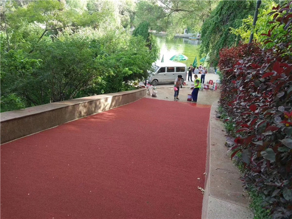 北屯彩色路面施工